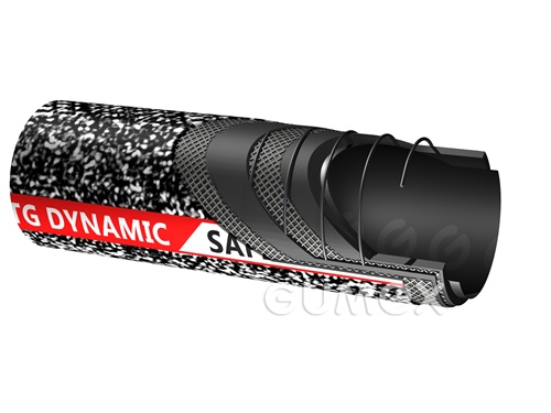 DYNAMIC/SAFETECH, 19/31mm, FDA, 10bar/-0,9bar, antistatisch, PFA/UPE, schwarz-weiß, 